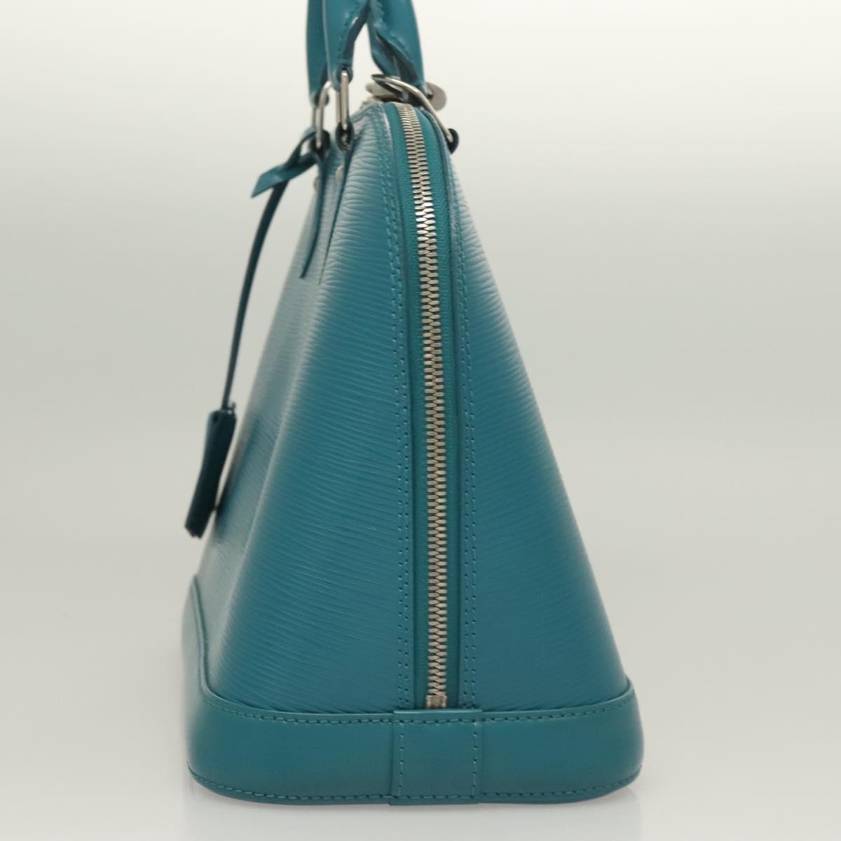 LOUIS VUITTON Epi Alma PM Hand Bag Cyan M40624 LV Auth 130038