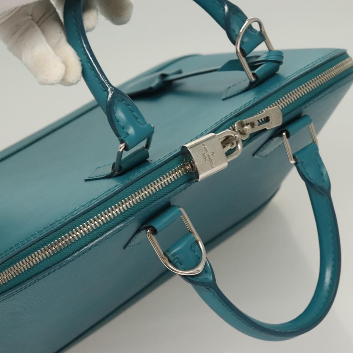LOUIS VUITTON Epi Alma PM Hand Bag Cyan M40624 LV Auth 130038