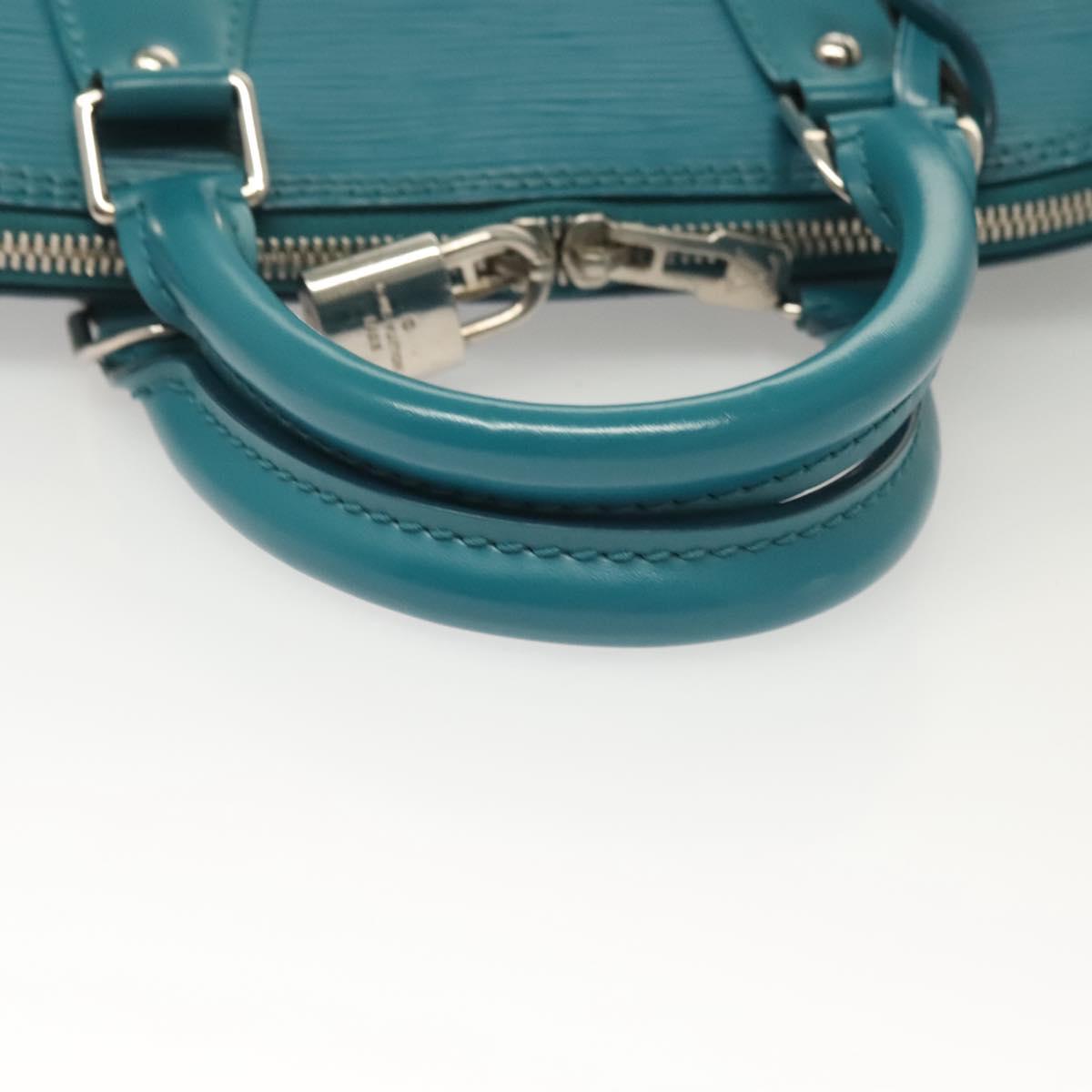 LOUIS VUITTON Epi Alma PM Hand Bag Cyan M40624 LV Auth 130038