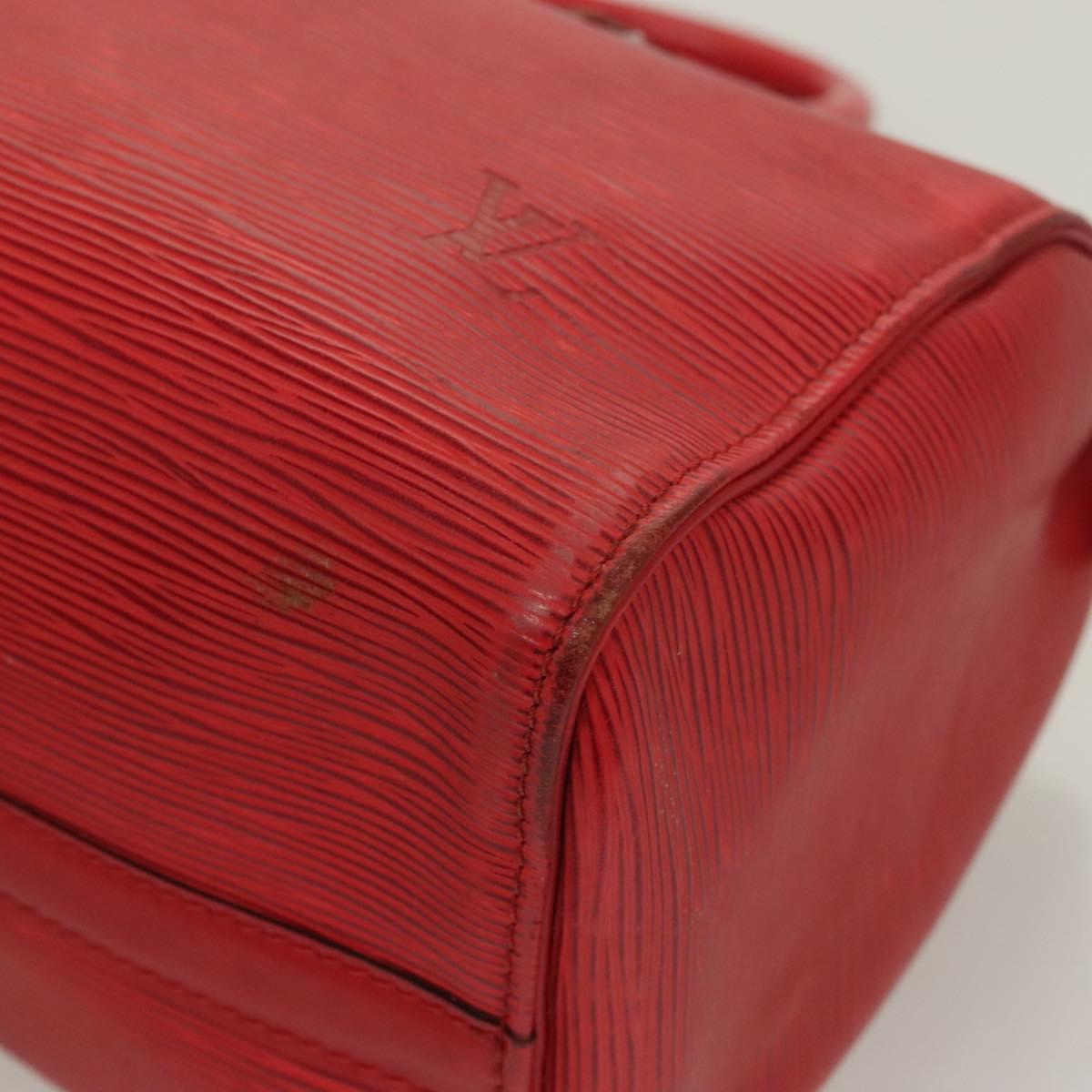 LOUIS VUITTON Epi Speedy 25 Hand Bag Castilian Red M43017 LV Auth 130045