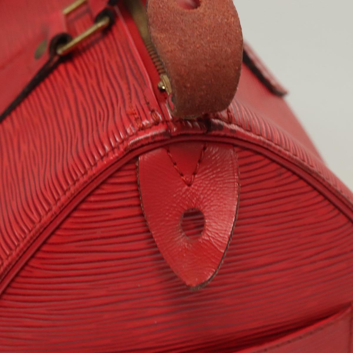 LOUIS VUITTON Epi Speedy 25 Hand Bag Castilian Red M43017 LV Auth 130045