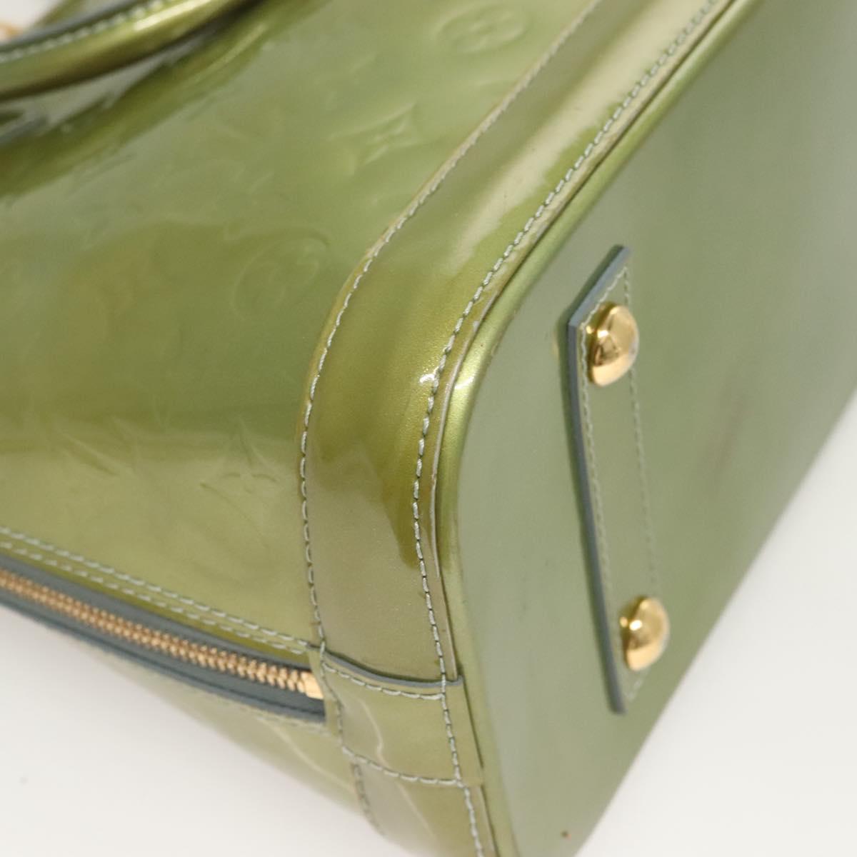 LOUIS VUITTON Monogram Vernis Alma PM Hand Bag Jivre M91559 LV Auth 130046