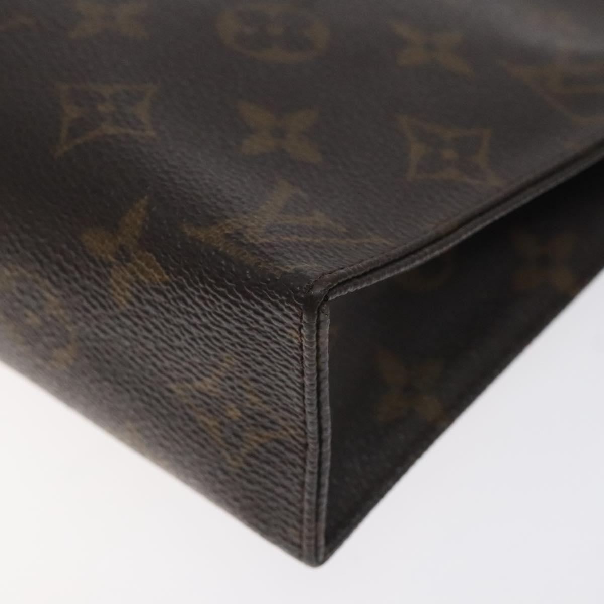 LOUIS VUITTON Monogram Poche Toilette 19 Pouch M47544 LV Auth 130051