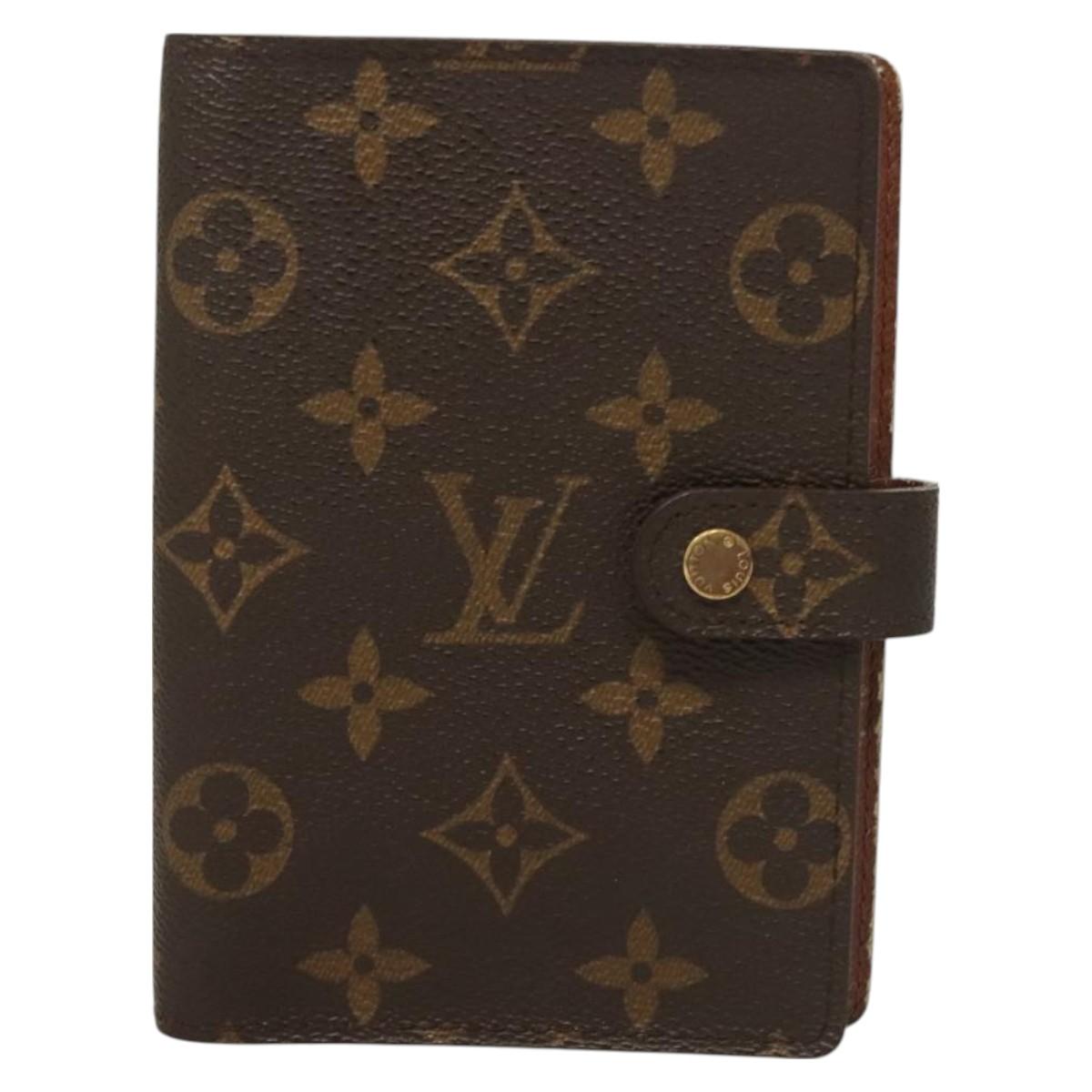 LOUIS VUITTON Monogram Agenda PM Day Planner Cover R20005 LV Auth 130056