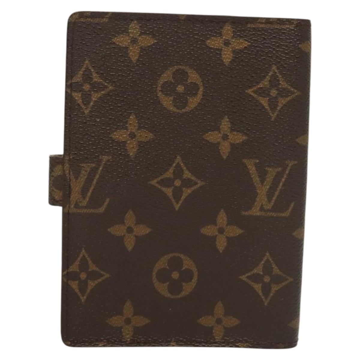 LOUIS VUITTON Monogram Agenda PM Day Planner Cover R20005 LV Auth 130056