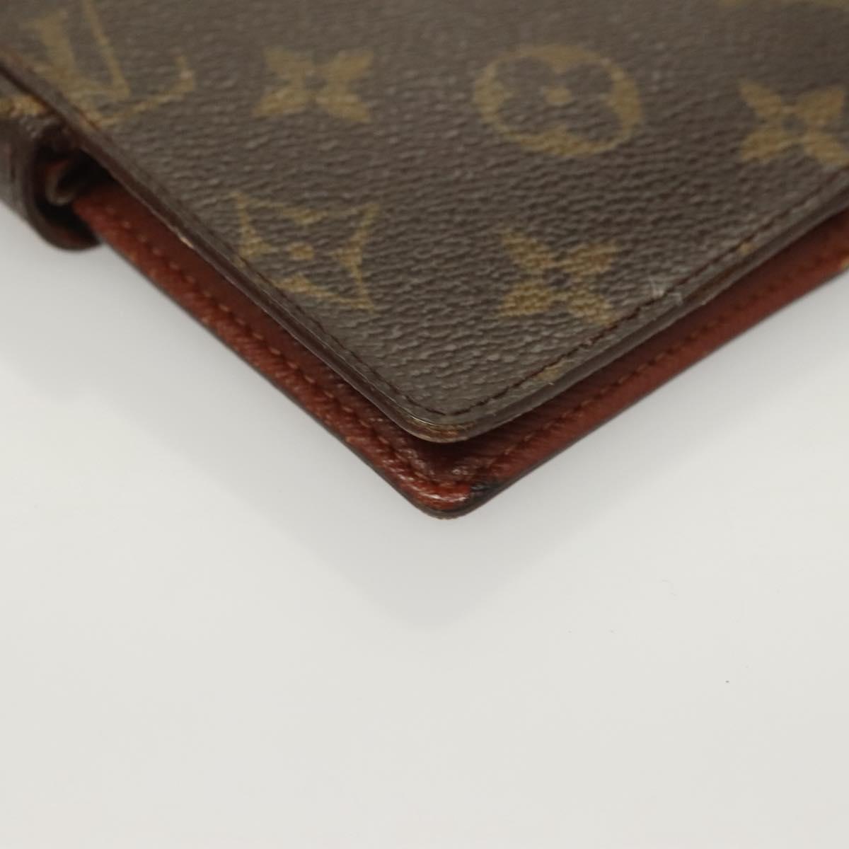 LOUIS VUITTON Monogram Agenda PM Day Planner Cover R20005 LV Auth 130057