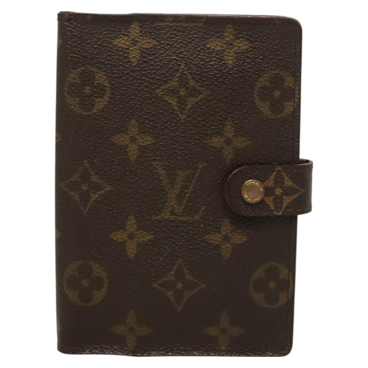 LOUIS VUITTON Monogram Agenda PM Day Planner Cover R20005 LV Auth 130057