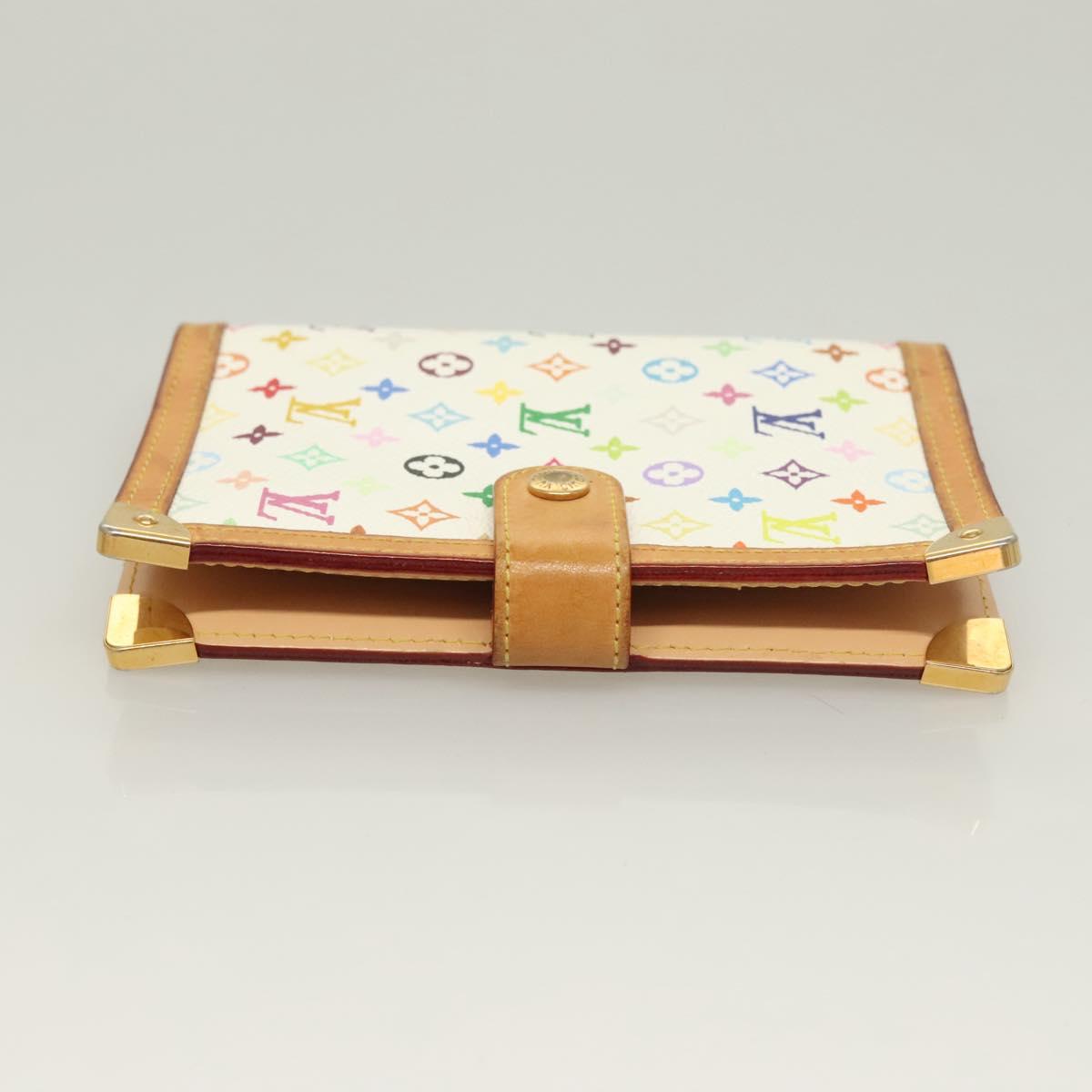 LOUIS VUITTON Multicolor Agenda PM Day Planner Cover White R21074 Auth 130058