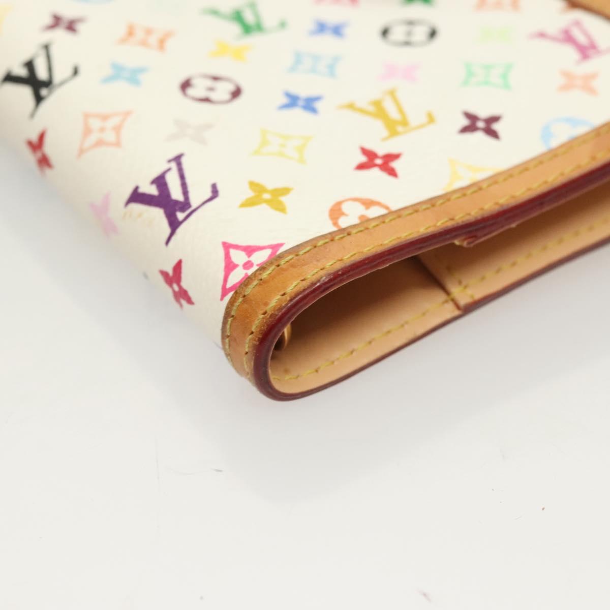 LOUIS VUITTON Multicolor Agenda PM Day Planner Cover White R21074 Auth 130058
