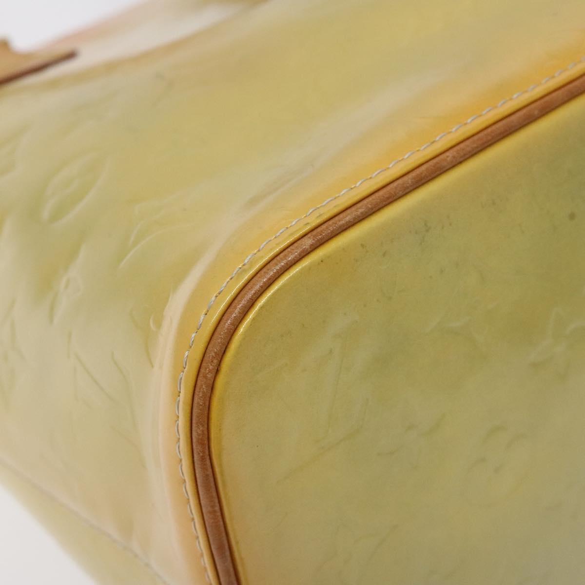 LOUIS VUITTON Monogram Vernis Houston Hand Bag Gris M91053 LV Auth 130063