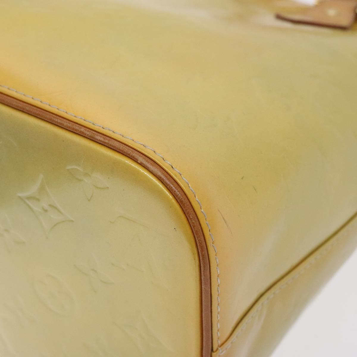 LOUIS VUITTON Monogram Vernis Houston Hand Bag Gris M91053 LV Auth 130063