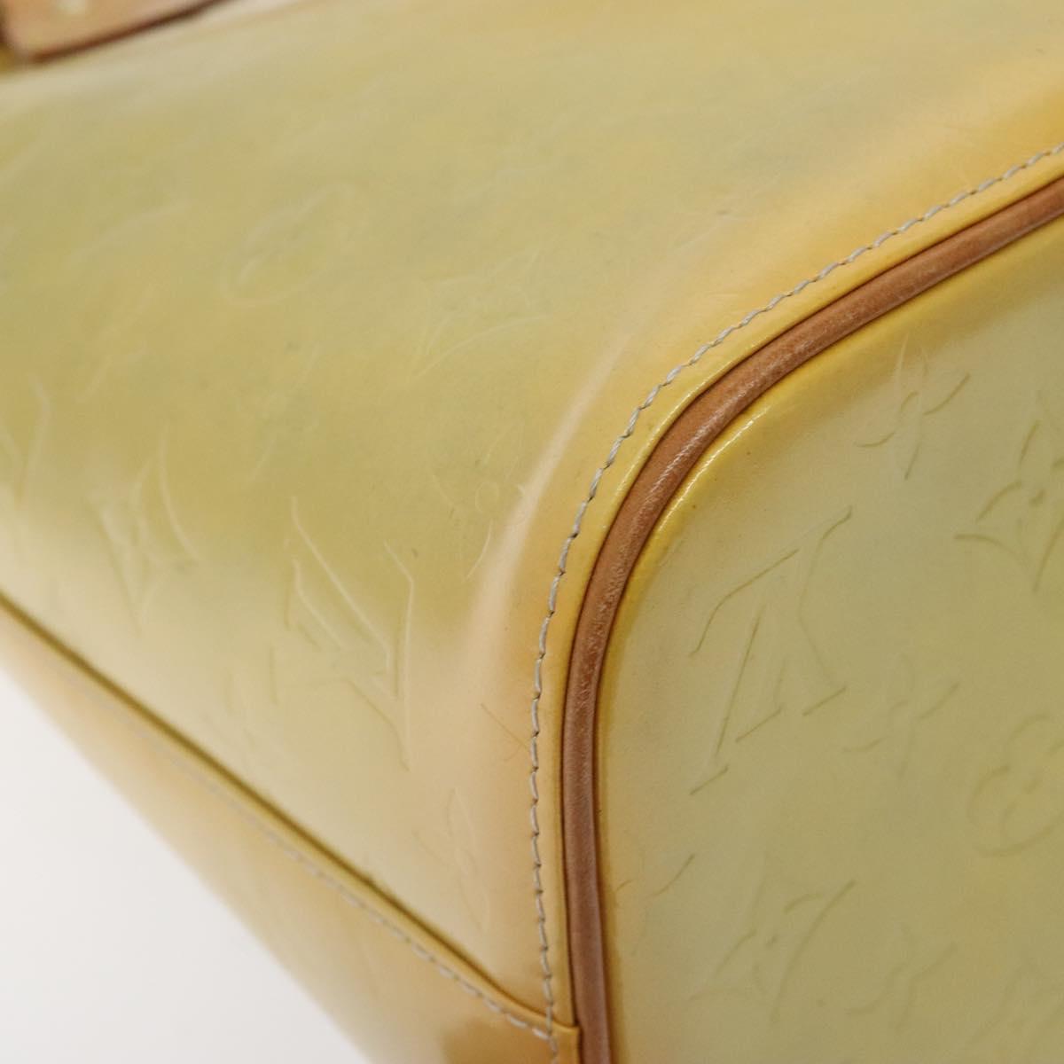 LOUIS VUITTON Monogram Vernis Houston Hand Bag Gris M91053 LV Auth 130063