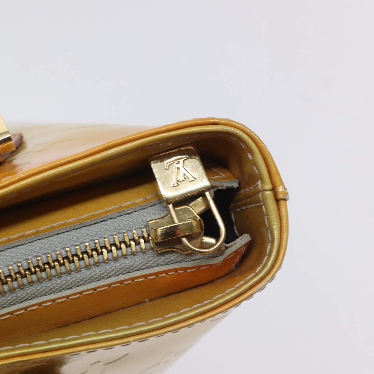 LOUIS VUITTON Monogram Vernis Houston Hand Bag Gris M91053 LV Auth 130063