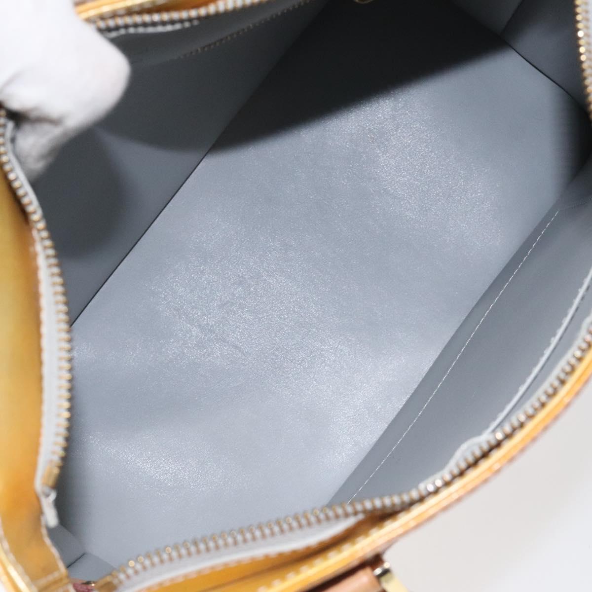 LOUIS VUITTON Monogram Vernis Houston Hand Bag Gris M91053 LV Auth 130063