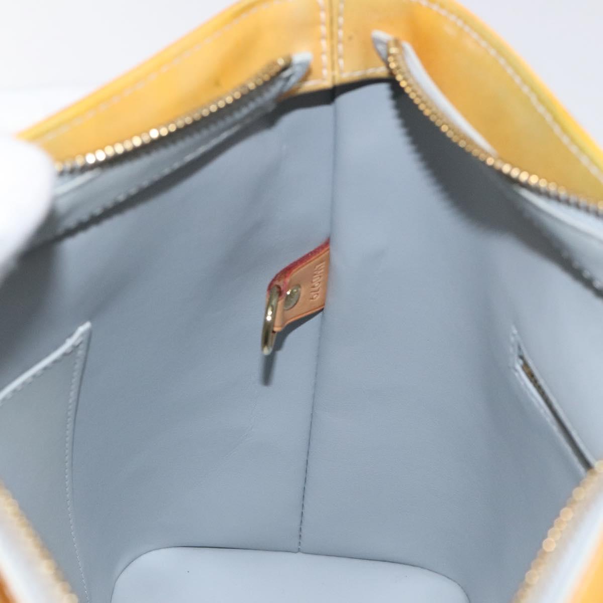 LOUIS VUITTON Monogram Vernis Houston Hand Bag Gris M91053 LV Auth 130063