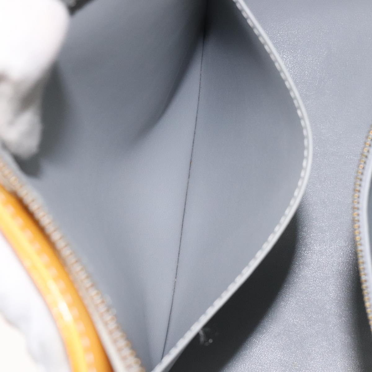 LOUIS VUITTON Monogram Vernis Houston Hand Bag Gris M91053 LV Auth 130063