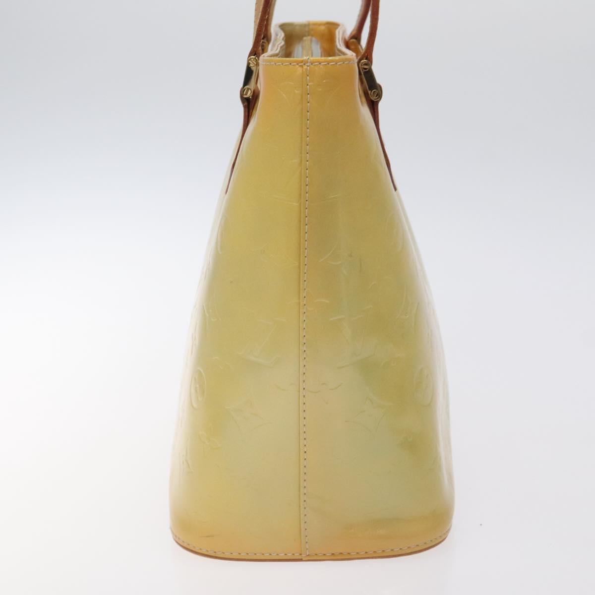 LOUIS VUITTON Monogram Vernis Houston Hand Bag Gris M91053 LV Auth 130063