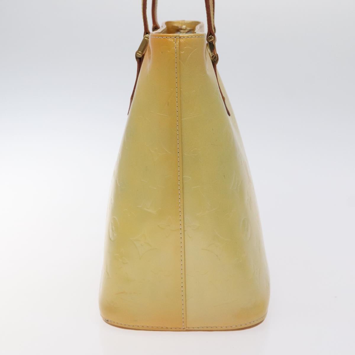 LOUIS VUITTON Monogram Vernis Houston Hand Bag Gris M91053 LV Auth 130063