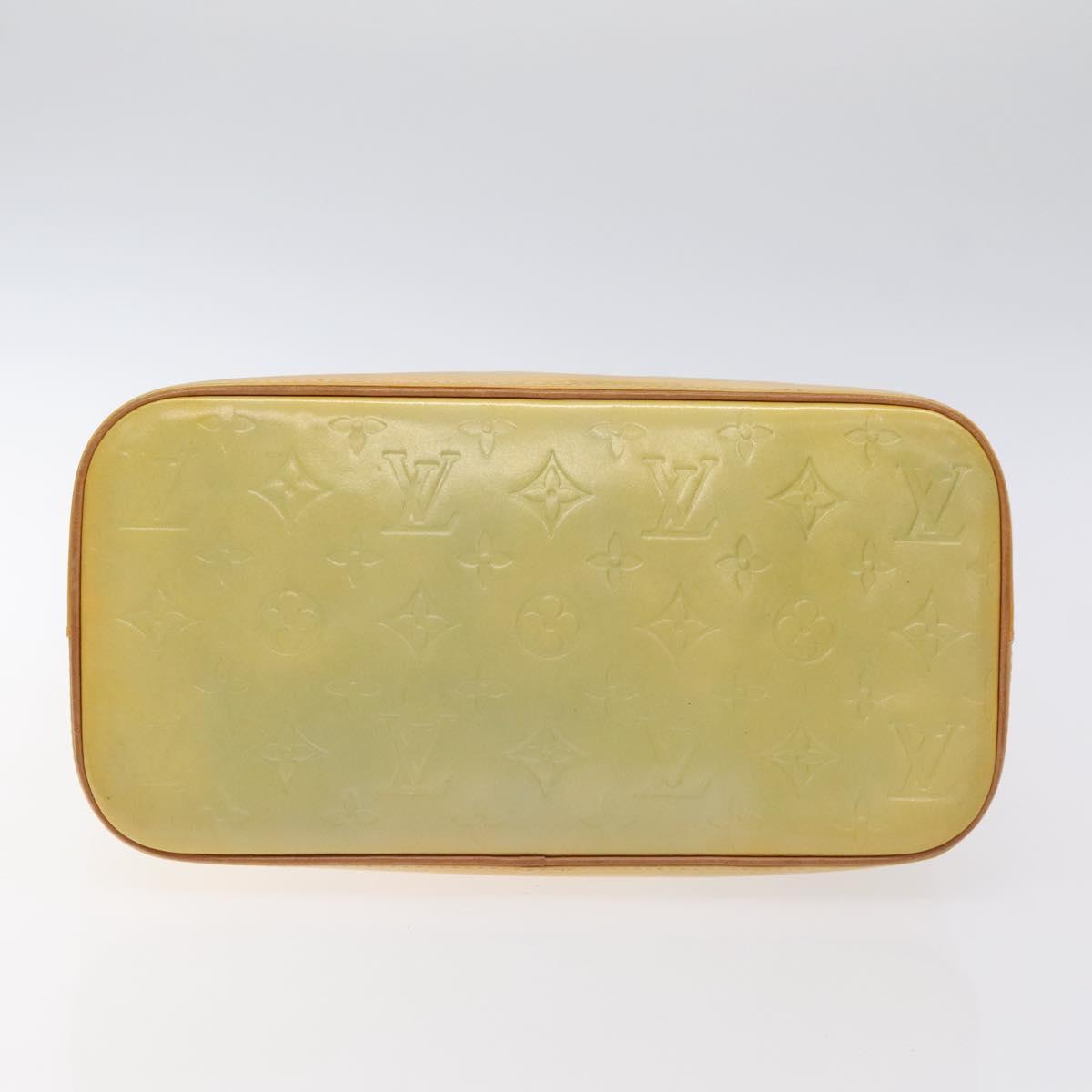 LOUIS VUITTON Monogram Vernis Houston Hand Bag Gris M91053 LV Auth 130063