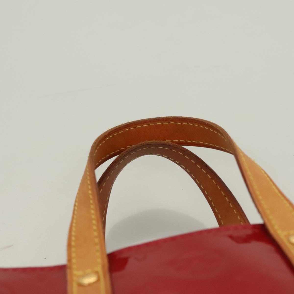 LOUIS VUITTON Monogram Vernis Reade PM Hand Bag Pomme D'amour M91990 Auth 130071