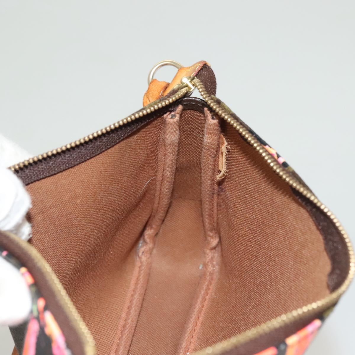 LOUIS VUITTON Monogram Rose Pochette Accessoires Pouch M48615 LV Auth 130072