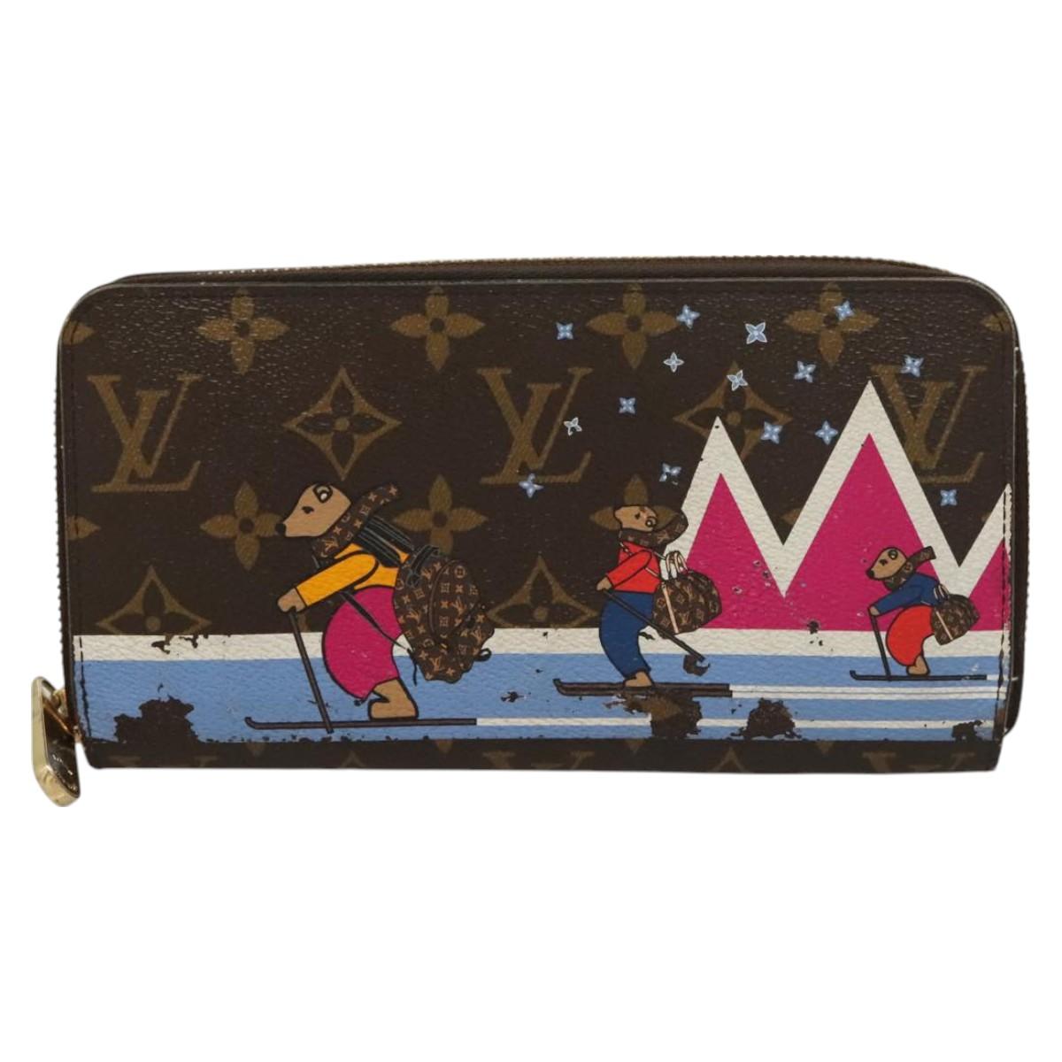 LOUIS VUITTON Monogram Holiday Collection Zippy Wallet M63379 LV Auth 130079