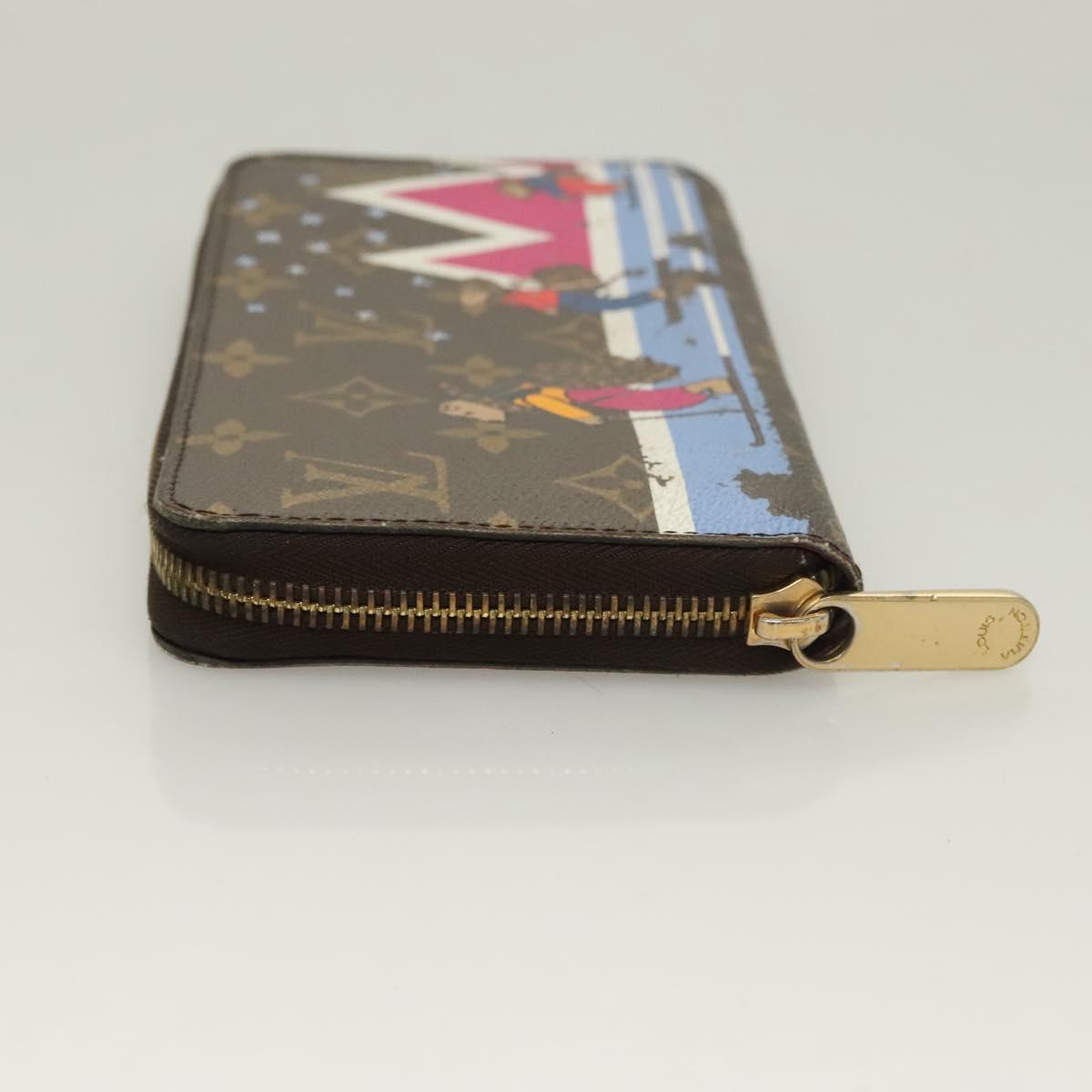 LOUIS VUITTON Monogram Holiday Collection Zippy Wallet M63379 LV Auth 130079