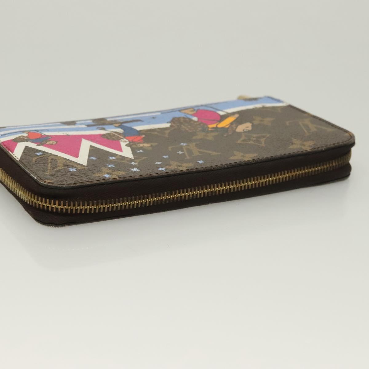 LOUIS VUITTON Monogram Holiday Collection Zippy Wallet M63379 LV Auth 130079
