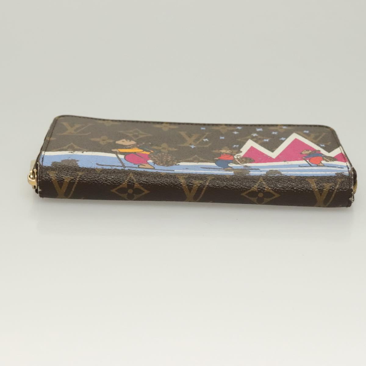 LOUIS VUITTON Monogram Holiday Collection Zippy Wallet M63379 LV Auth 130079
