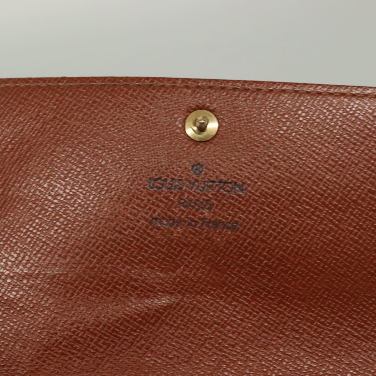 LOUIS VUITTON Monogram Graffiti Porte Monnaie Credit Khaki M92188 Auth 130080