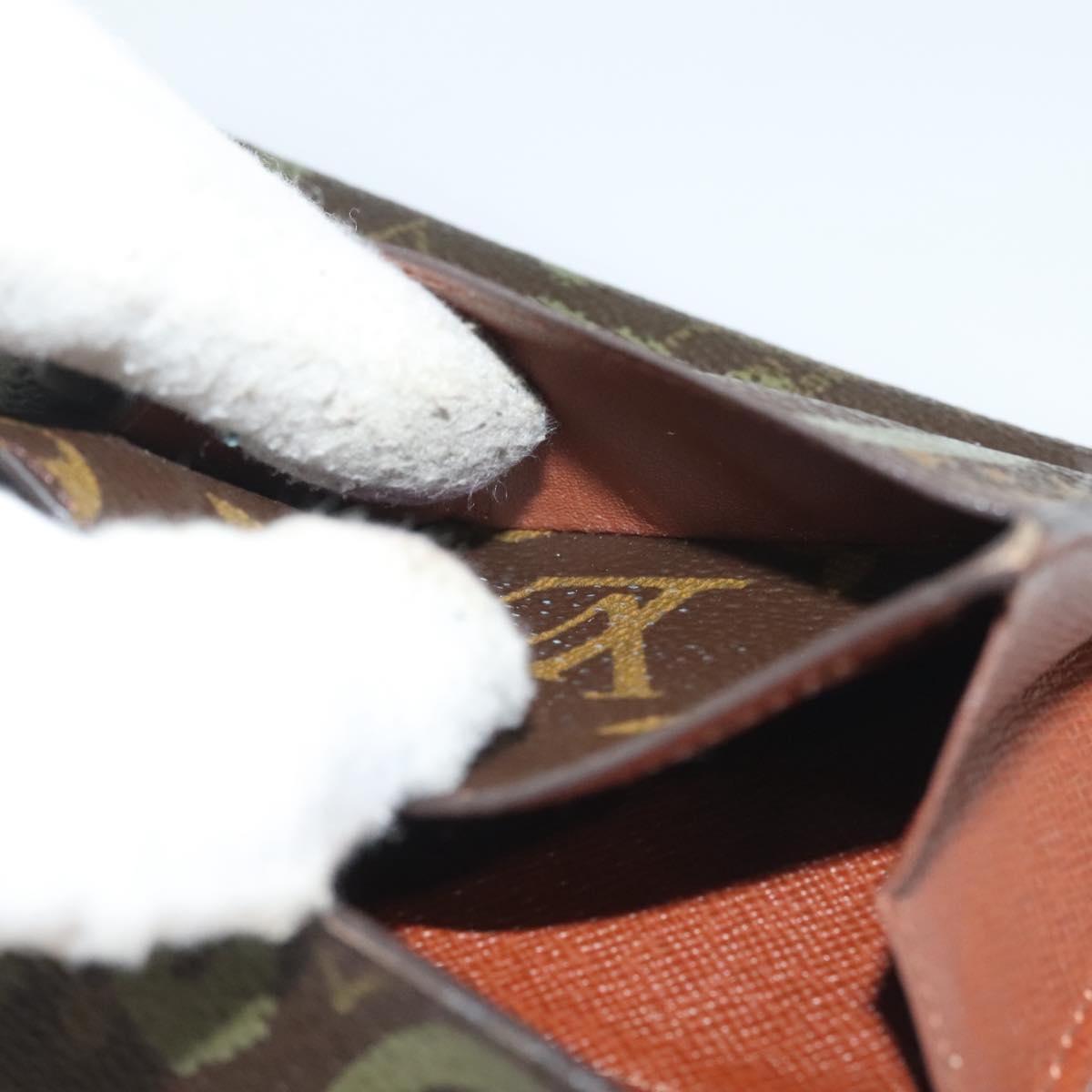LOUIS VUITTON Monogram Graffiti Porte Monnaie Credit Khaki M92188 Auth 130080