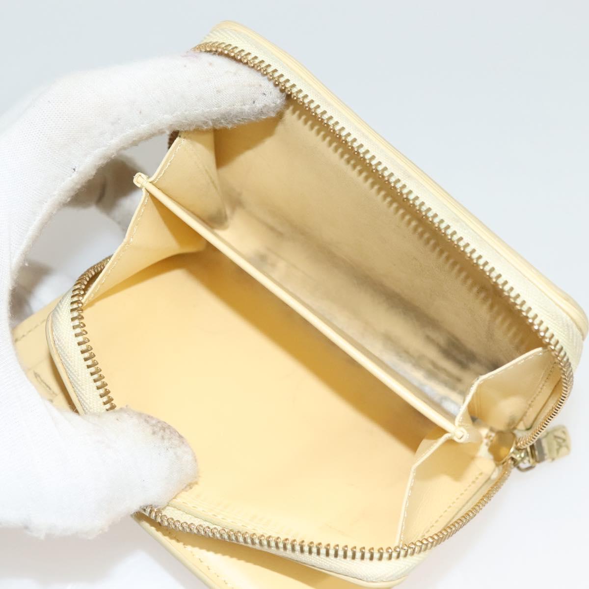 LOUIS VUITTON Nanogram Portefeuille Lou Wallet Ivory M82288 LV Auth 130082