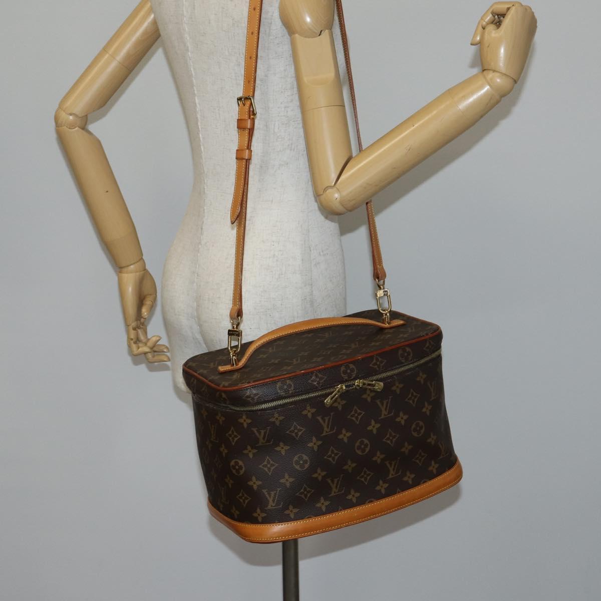 LOUIS VUITTON Monogram Nice Hand Bag 2way M47280 LV Auth 130087
