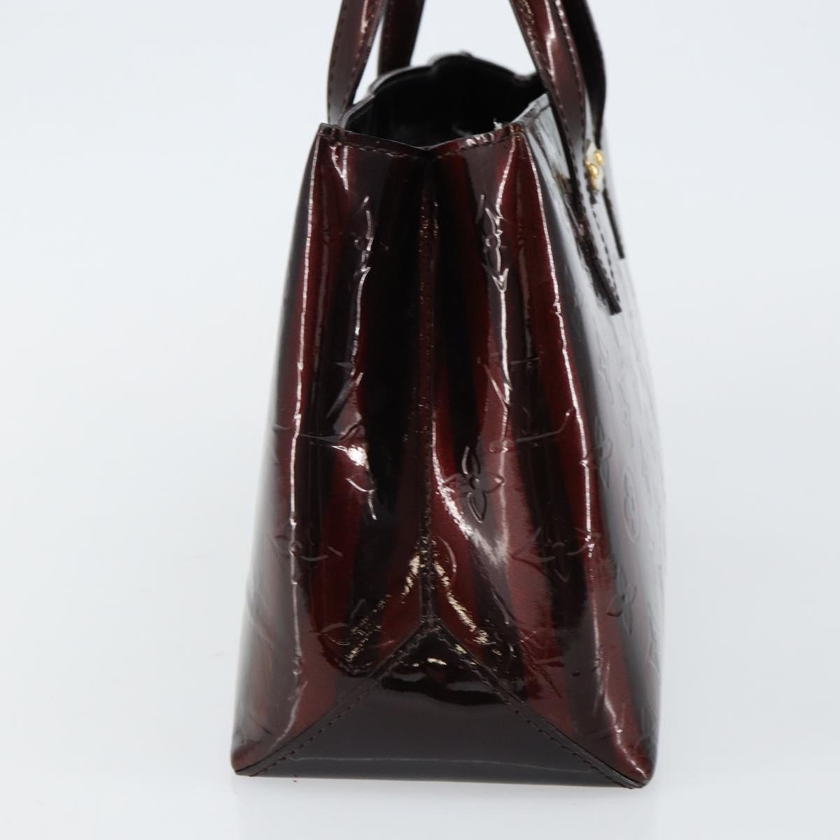 LOUIS VUITTON VernisRayure Wilshire PM Bag Pomme D'amour M91701 LV Auth 130089