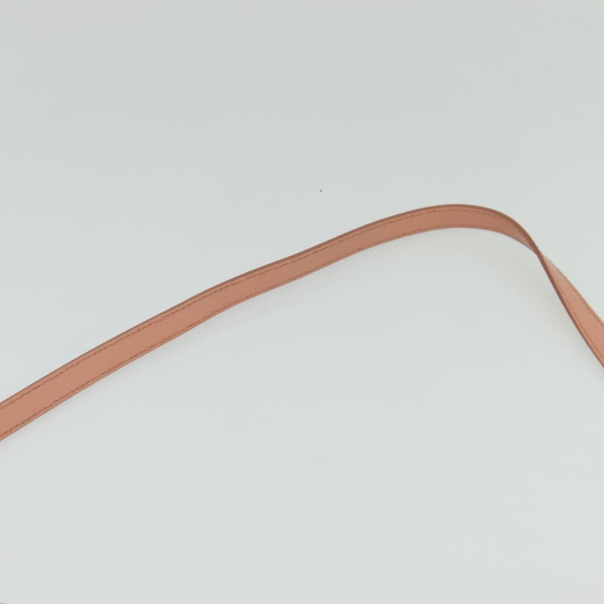 Salvatore Ferragamo Vala Hand Bag Leather 2way Pink Gold Auth 130110