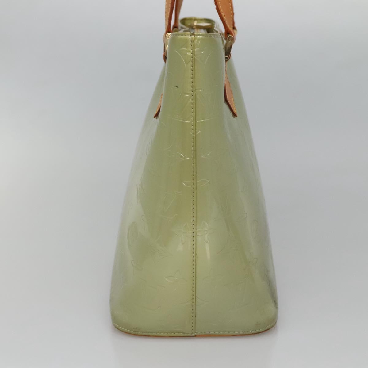 LOUIS VUITTON Monogram Vernis Houston Hand Bag Gris M91053 LV Auth 130132