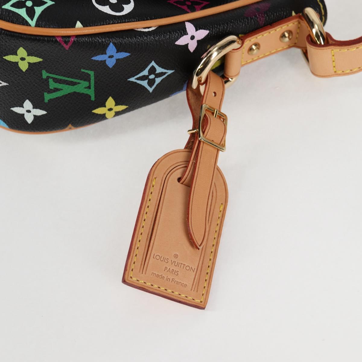 LOUIS VUITTON Monogram Multicolor Lodge PM Hand Bag Black M40054 LV Auth 130195SV