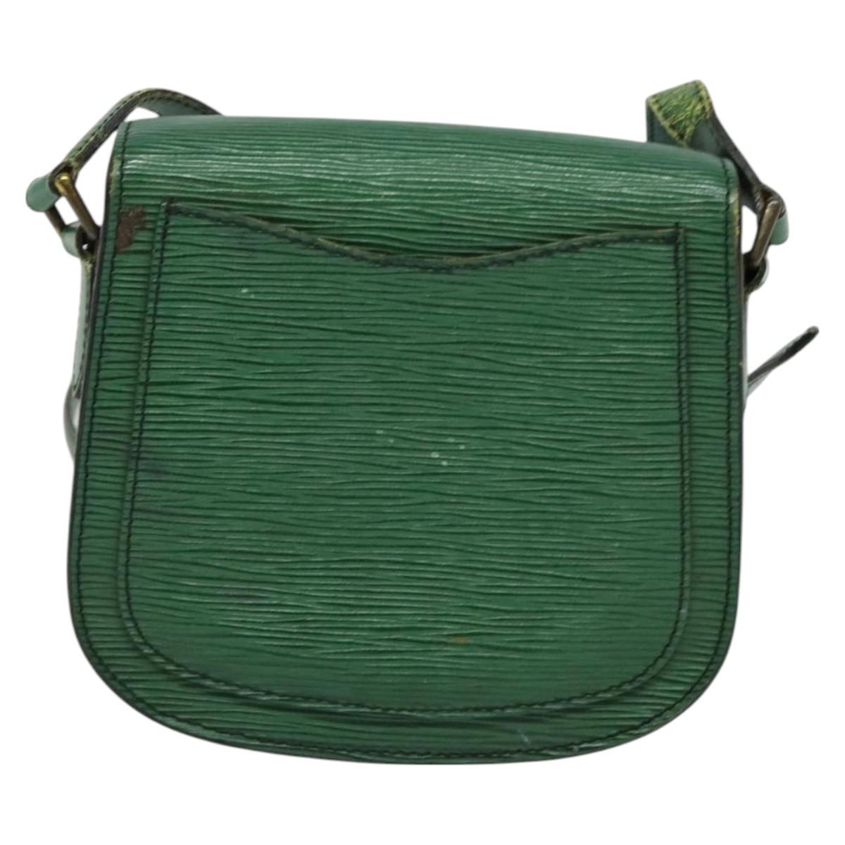 LOUIS VUITTON Epi Saint Cloud PM Shoulder Bag Green M52214 LV Auth 130202