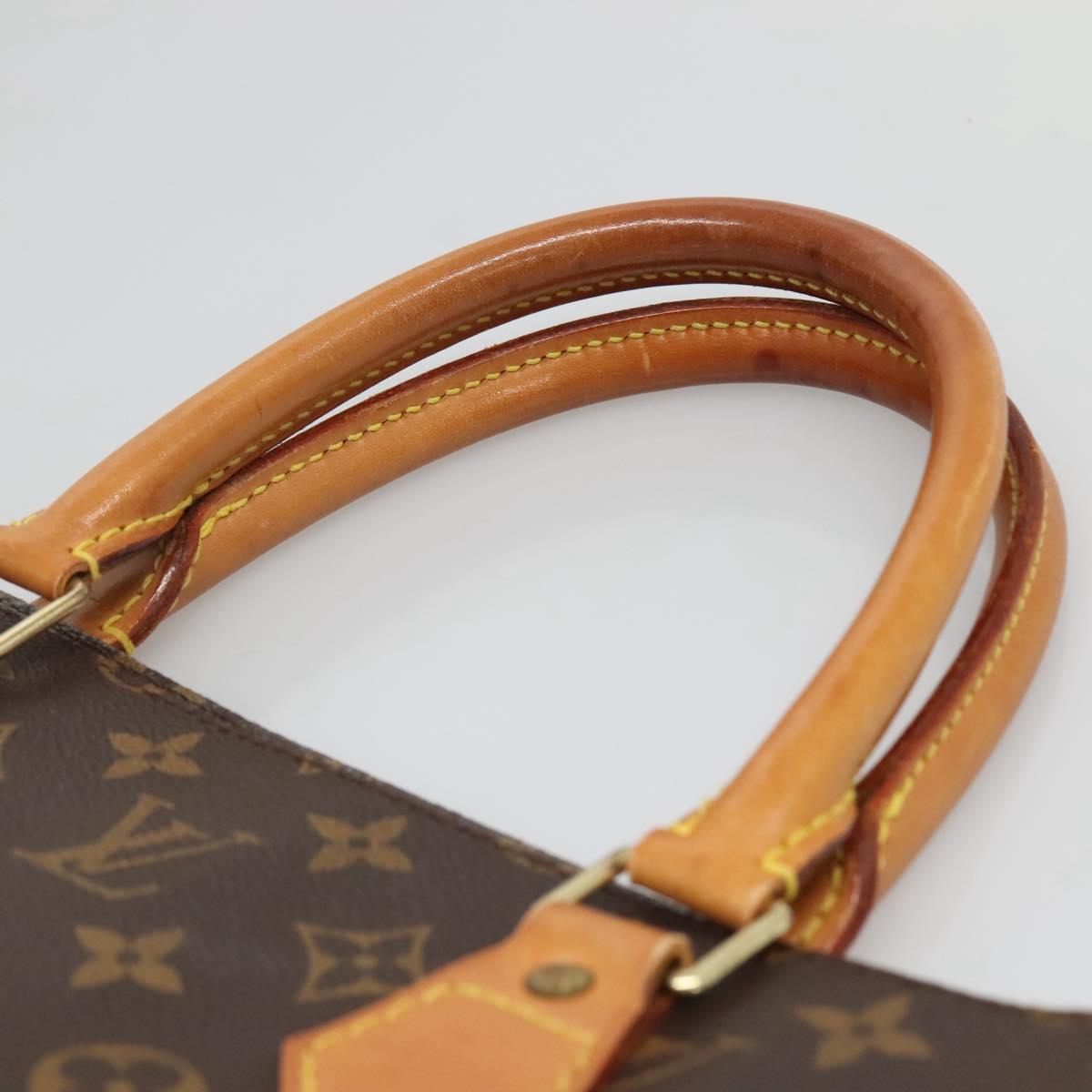 LOUIS VUITTON Monogram Sac Plat Hand Bag M51140 LV Auth 130210
