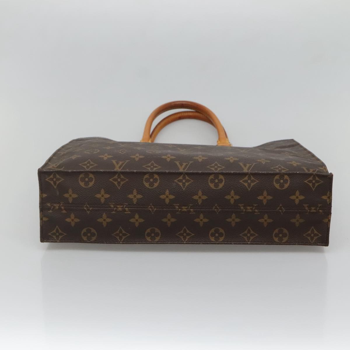 LOUIS VUITTON Monogram Sac Plat Hand Bag M51140 LV Auth 130210