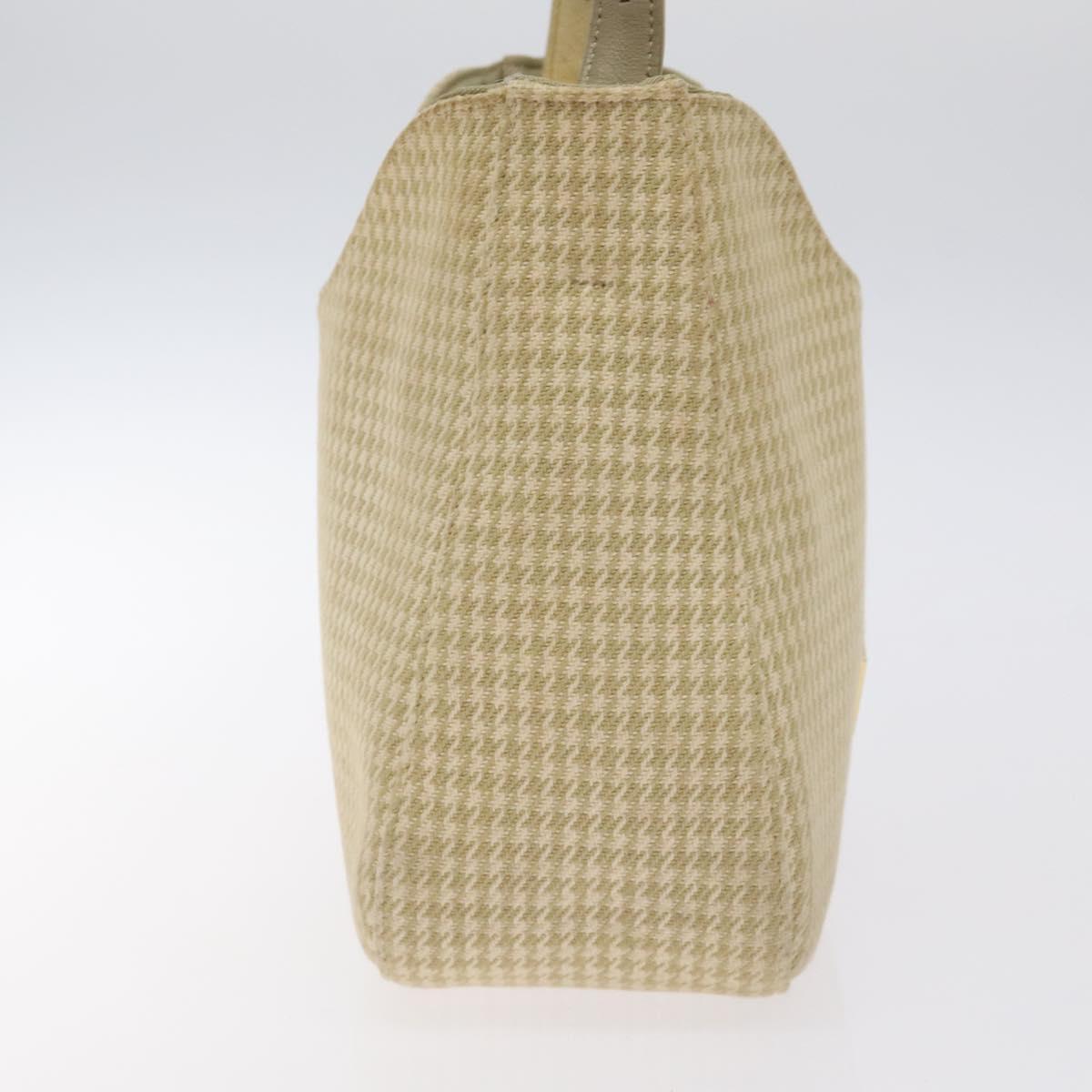 GIVENCHY Staggered Pattern Shoulder Bag Canvas Beige Auth 130221