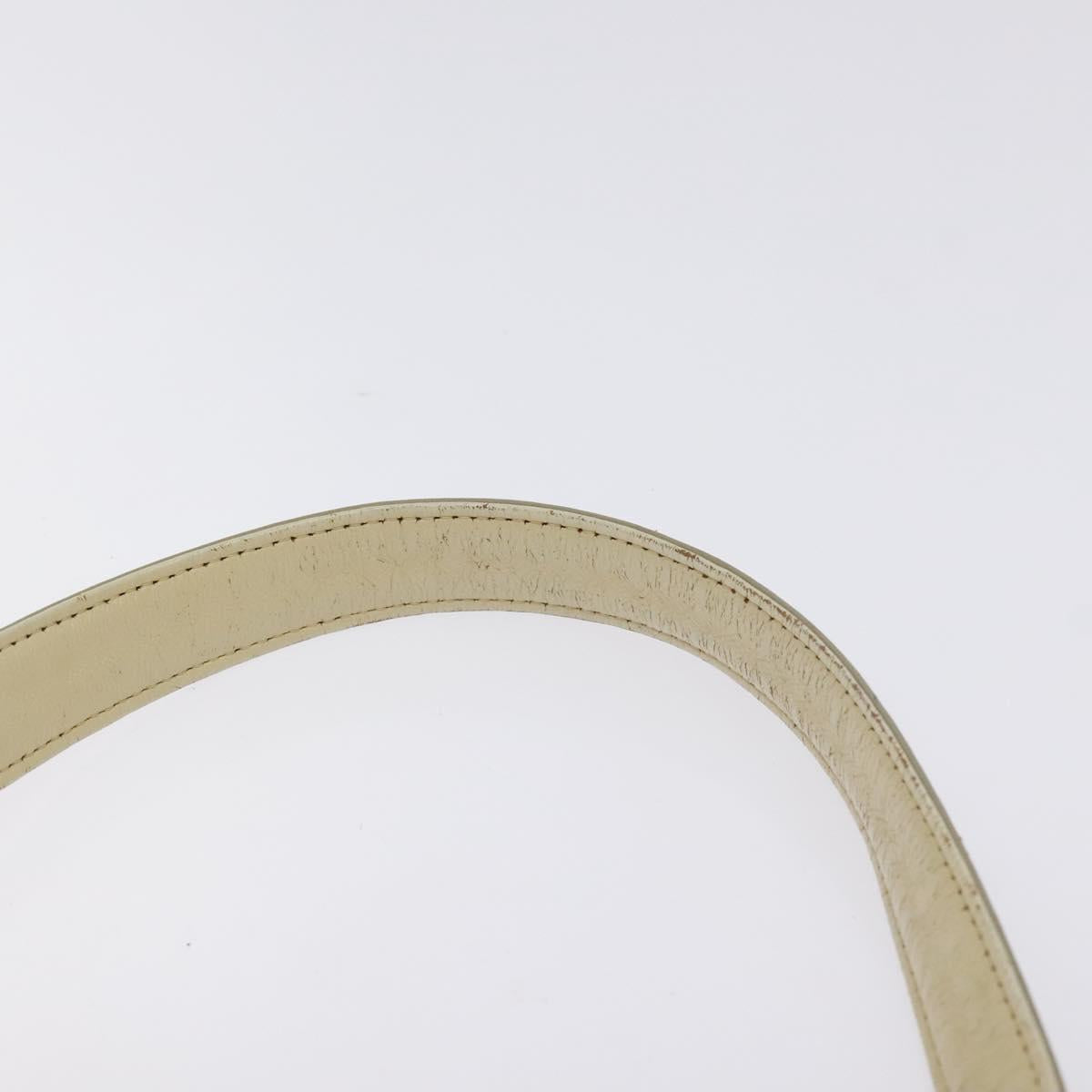 GIVENCHY Staggered Pattern Shoulder Bag Canvas Beige Auth 130221