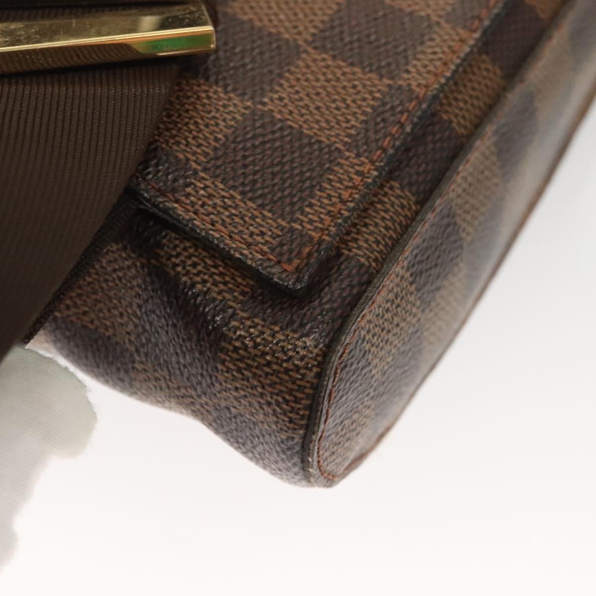LOUIS VUITTON Damier Ebene Geronimos Shoulder Bag N51994 LV Auth 130243