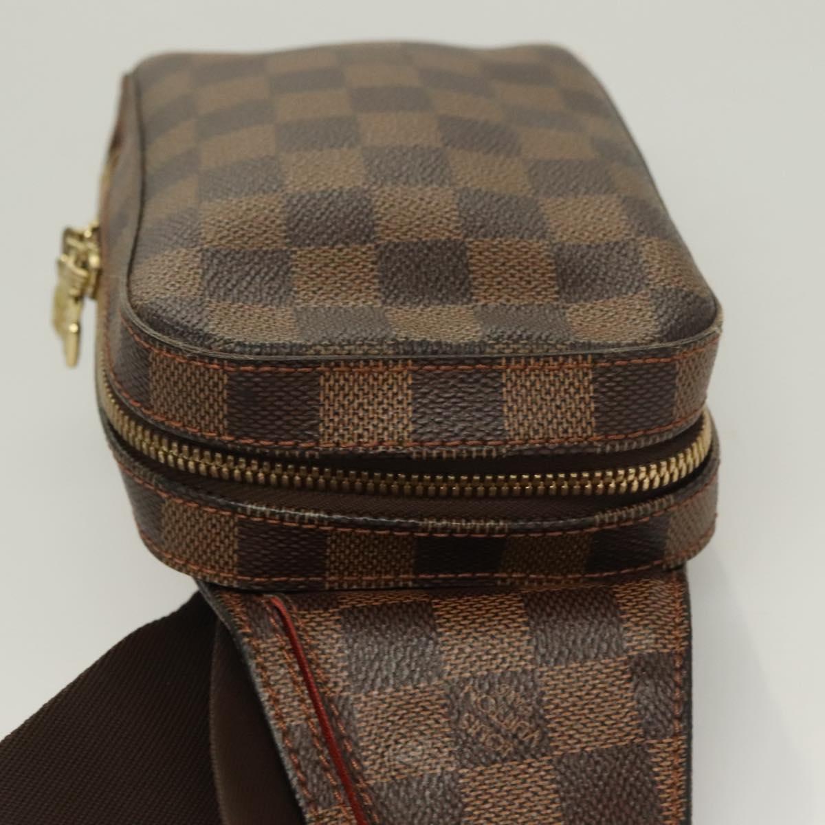 LOUIS VUITTON Damier Ebene Geronimos Shoulder Bag N51994 LV Auth 130243