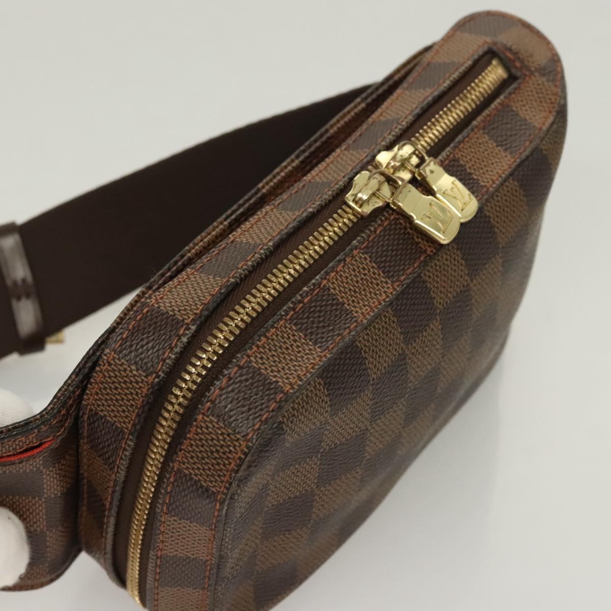 LOUIS VUITTON Damier Ebene Geronimos Shoulder Bag N51994 LV Auth 130243