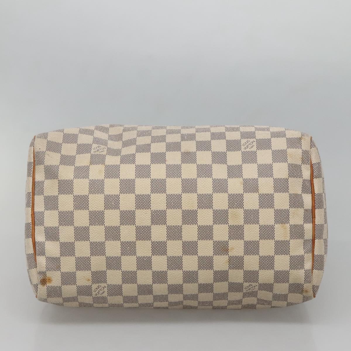 LOUIS VUITTON Damier Azur Speedy 30 Hand Bag N41533 LV Auth 130244