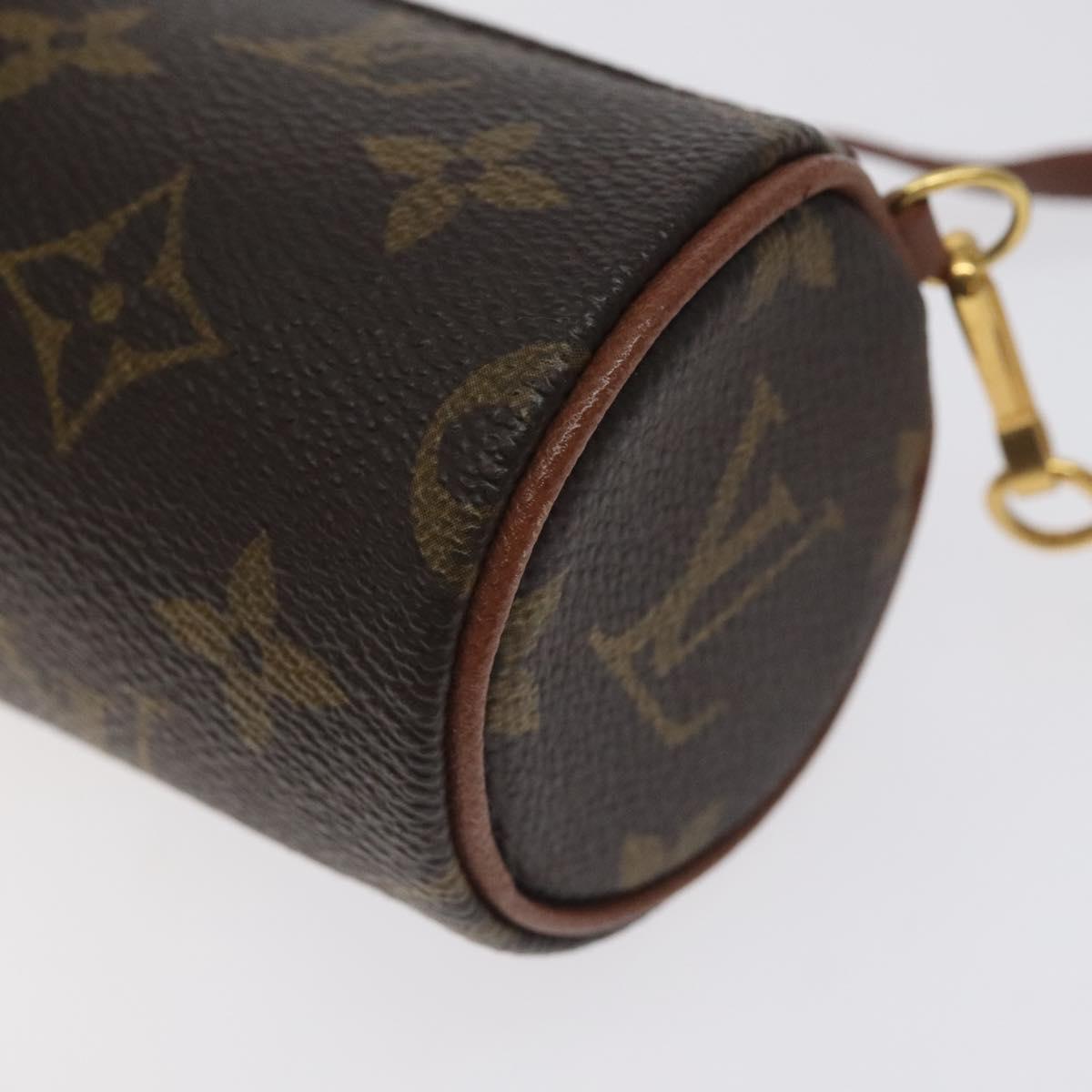 LOUIS VUITTON Monogram Papillon Pouch LV Auth 130312
