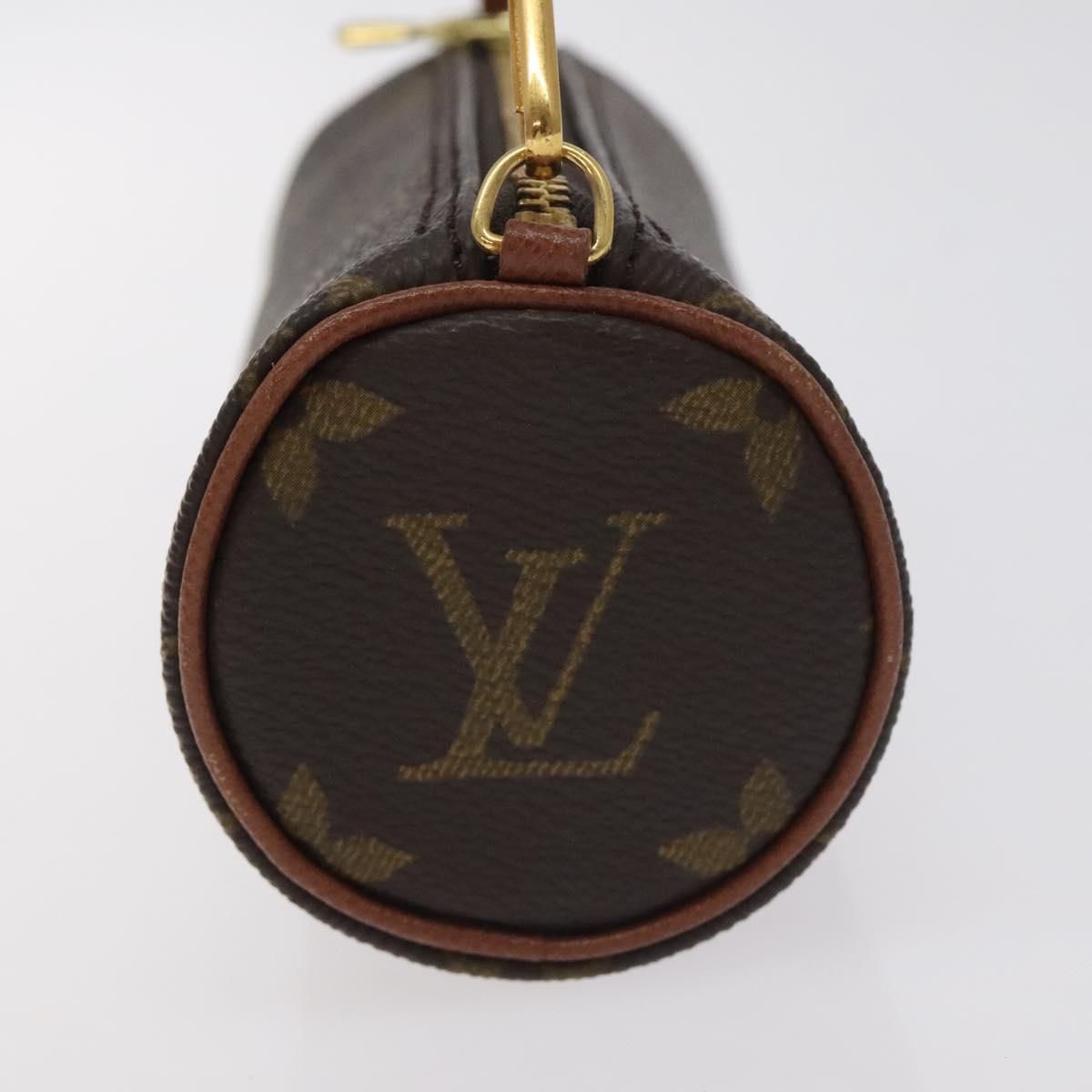 LOUIS VUITTON Monogram Papillon Pouch LV Auth 130312