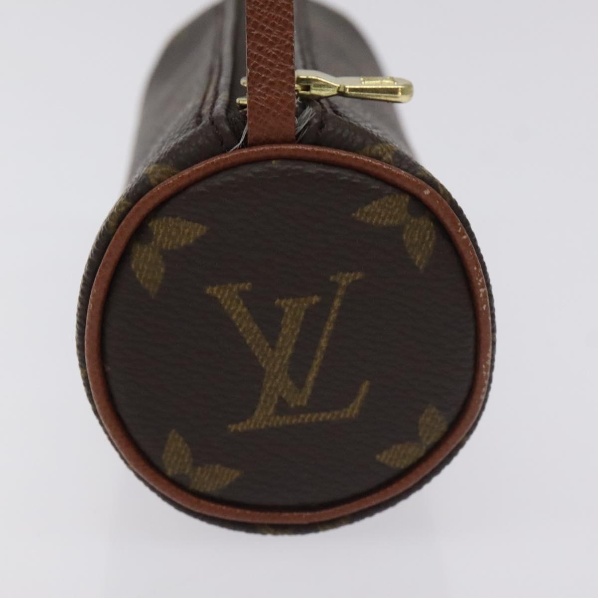 LOUIS VUITTON Monogram Papillon Pouch LV Auth 130312