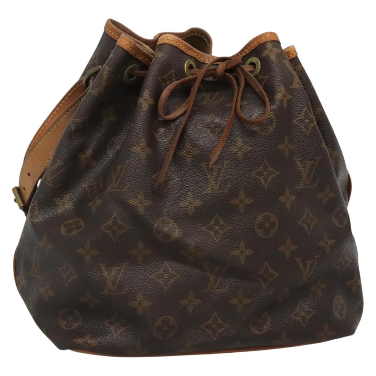 LOUIS VUITTON Monogram Petit Noe Shoulder Bag M42226 LV Auth 130313